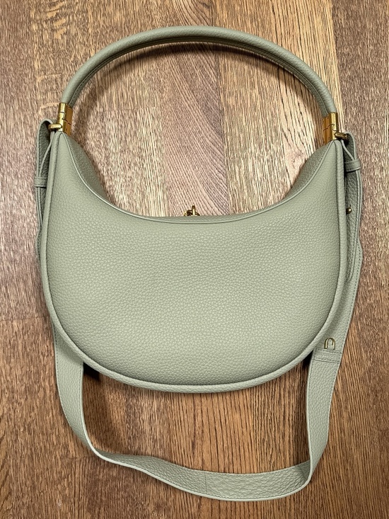 Songmont Luna Leather Crossbody Strap Mint Green Purse Bag - Picture 3 of 15